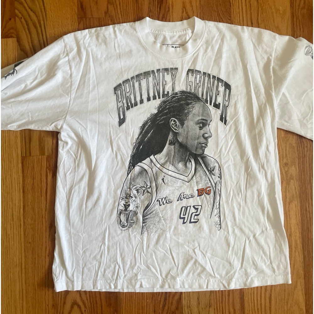 Britnney Griner prison l/s shirt write a letter to B.G tshirt XL